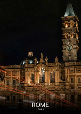 Rome, Italy at Night