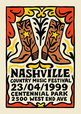Nashville Country Music Festival Poster