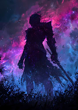 Cosmic Knight Silhouette