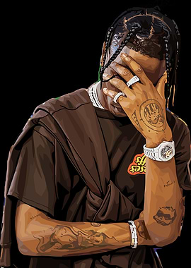 Travis Scott Illustration