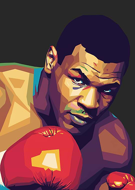 Mike Tyson Pop Art Portrait