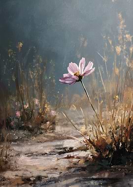 Cosmos Flower Painting