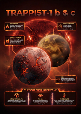 Trappist-1 b & c: Scorched Inner Zone