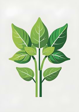 Green Leaves Plant Illustration