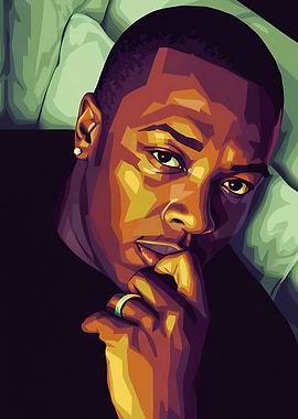 Portrait of a Dr.DRE, digital art