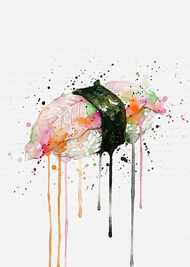 Watercolor Sushi Nigiri