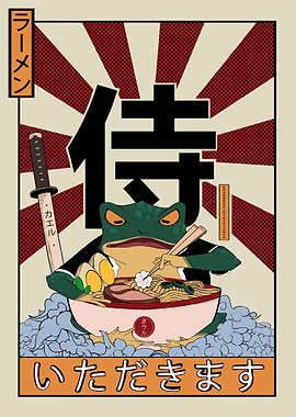 Samurai Kaeru Ramen Time