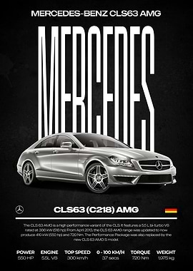 Mercedes-Benz CLS63 AMG Poster