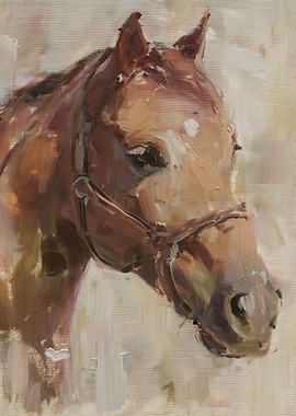 Horse Portrait Painting