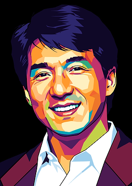Jackie Chan Pop Art Portrait