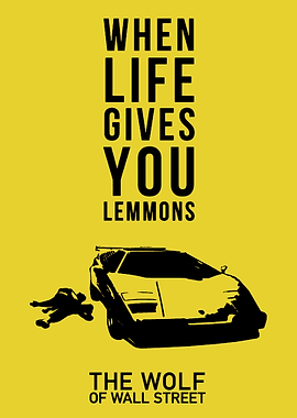 Wolf of Wall Street Lemmons Poster