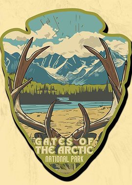 Vintage Gates of the Arctic National Park