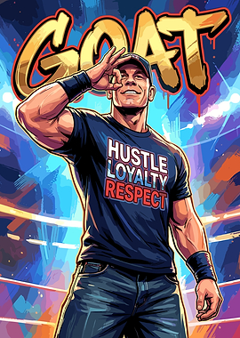 John Cena GOAT Illustration
