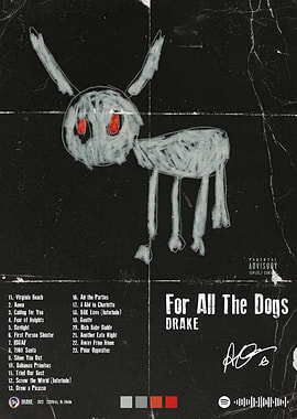 Drake - For All The Dogs Album Art