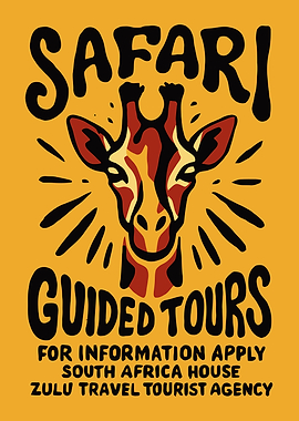 Safari Guided Tours Poster