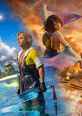 Final Fantasy X Tidus and Yuna