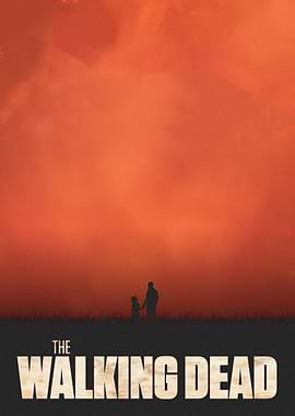 The Walking Dead Silhouette Poster