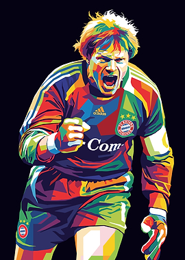 Oliver Kahn Pop Art Portrait