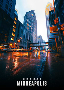 Minneapolis Cityscape at Night