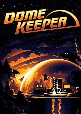 Dome Keeper Game Illustration