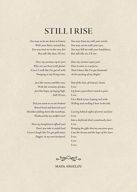 Still I Rise - Maya Angelou Poem