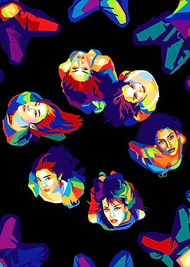 Katseye pop art style