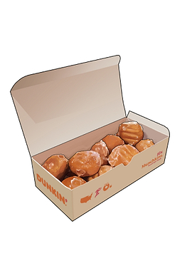 Dunkin' Munchkins Box Illustration