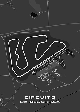 Circuito de Alcarrás Race Track Map
