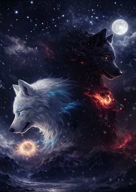 Yin Yang Wolves: Night and Day
