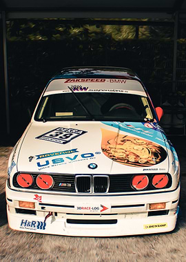 BMW E30 M3 Race Car Front View