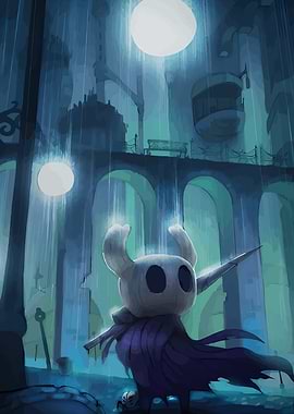 Hollow Knight in the Rain