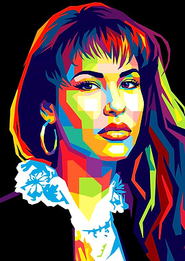 Selena Quintanilla Perez Pop Art Portrait