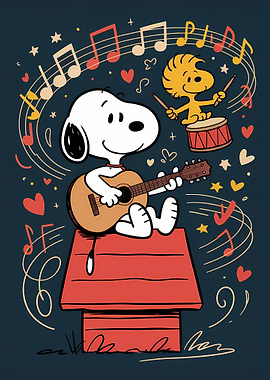 Snoopy and Woodstock Musical Duo