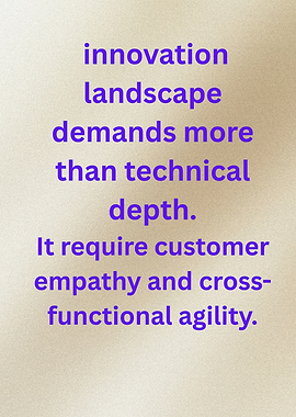 Innovation Landscape Demands More