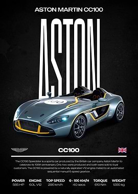 Aston Martin CC100 Speedster Poster