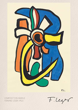 Fernand Leger Composition Murale (1952)