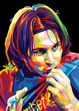 Lionel Messi Colorful Pop Art Portrait