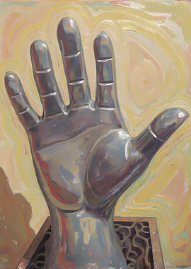 Metallic Hand Painting