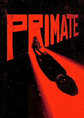 Primate: Red and Black Graphic Art
