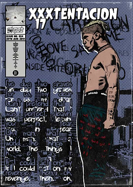 XXXTentacion Album Cover Art Comic Style