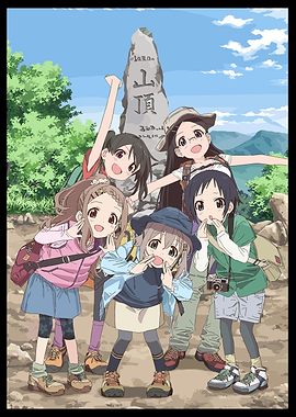 Anime Girls Hiking at Mountain Summit