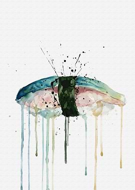 Watercolor Saba Nigiri Art