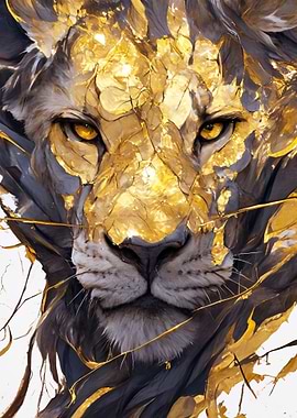 Golden Lion Portrait