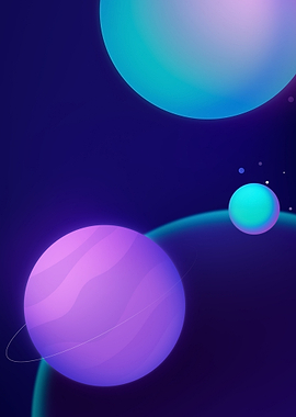 Abstract Space with Planets