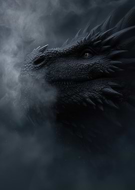 Smoky Dragon Head Close-Up