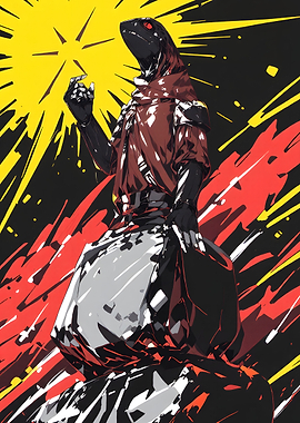 Lizard Mage in Red Robes