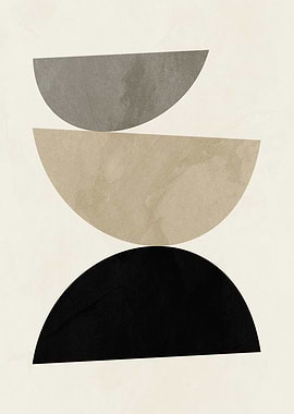 Abstract Geometric Shapes Art Print