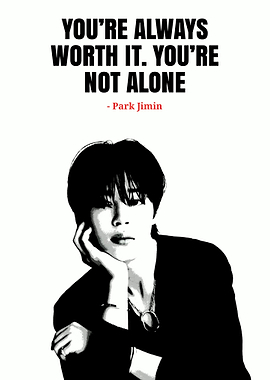 Park Jimin Inspirational Quote Poster