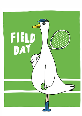 The Goose on the Court - Tennis Field Day