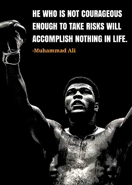 Muhammad Ali Inspirational Quote Poster